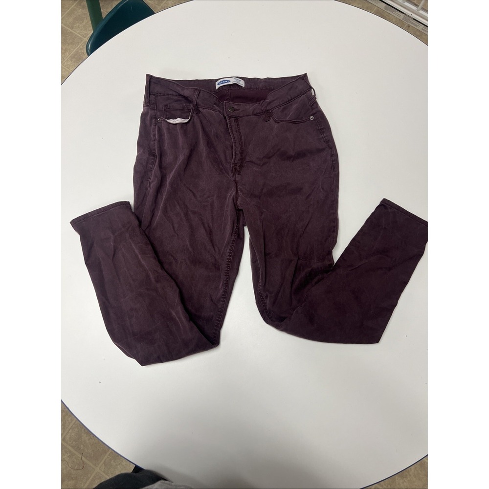 Old Navy Women's Rockstar High Rise Slim‎ Pockets Purple Jeans Size 16